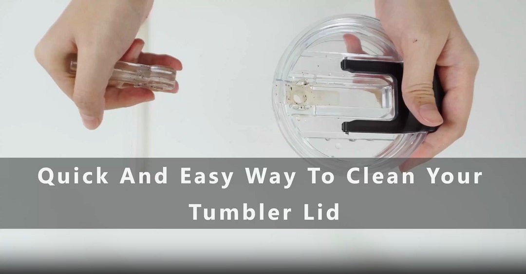 How to clean a sliding tumbler lid 